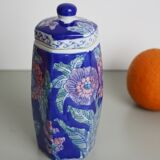 Blue ceramic flower pot