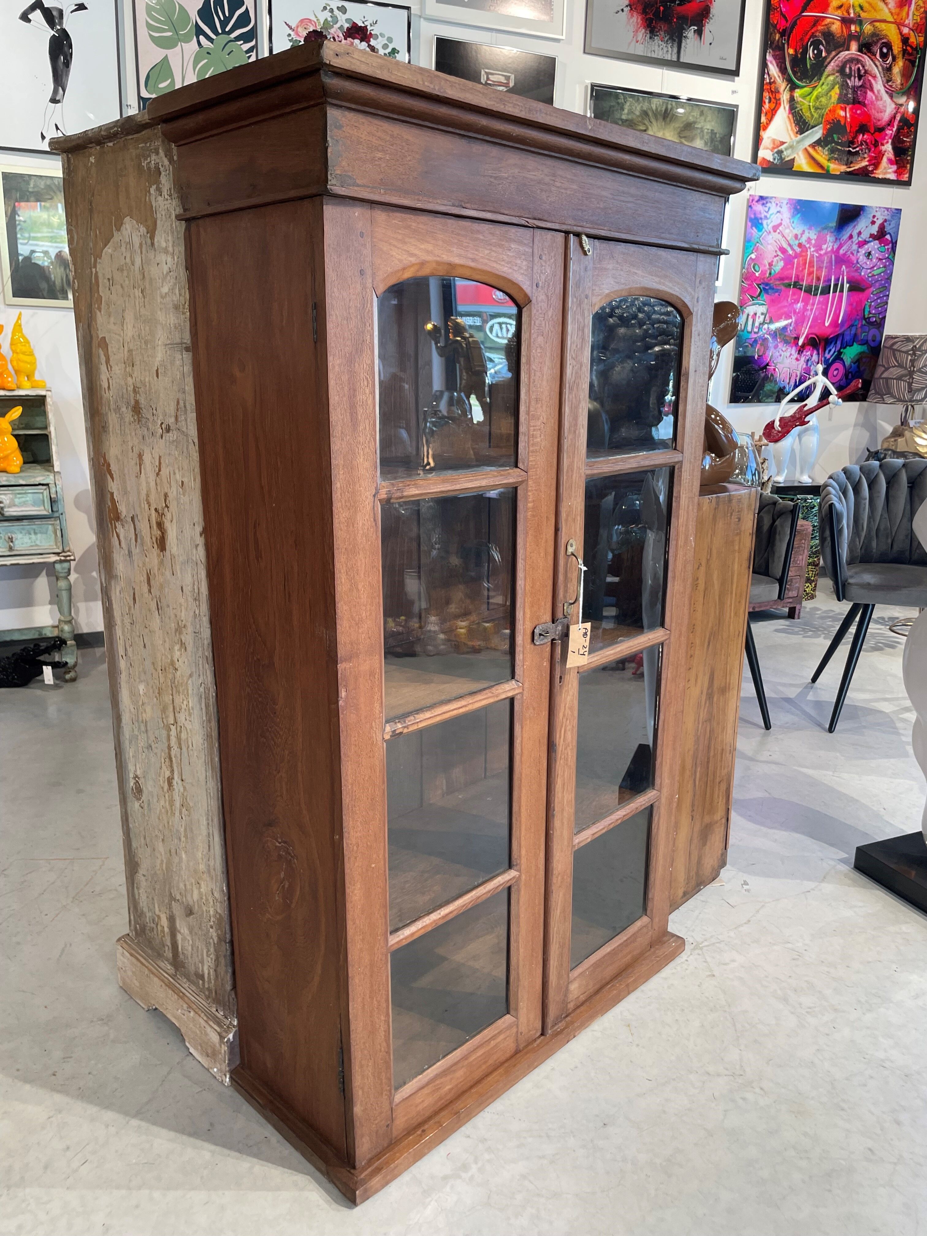 Antique teak bookcase