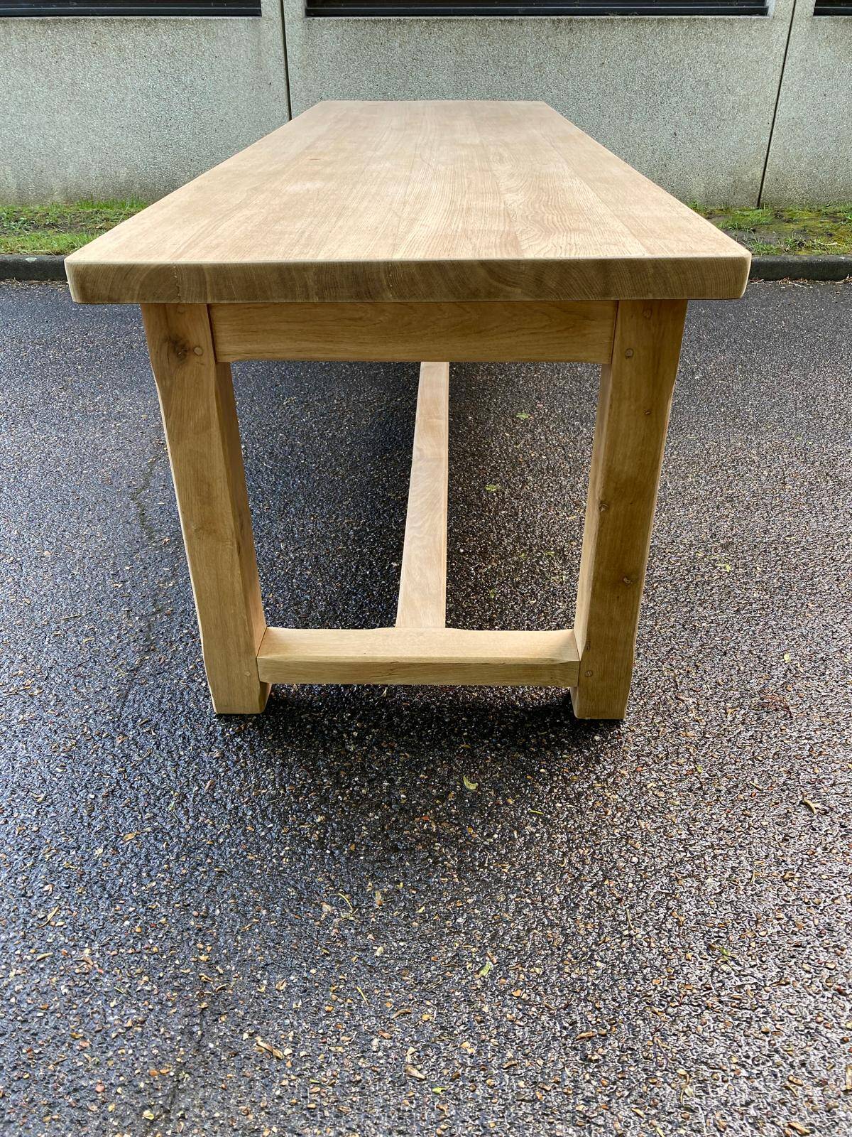 Solid oak farmhouse table 1990 250cm
