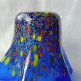 Speckled blue murano vase