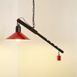Danish suspension with balance counterweight