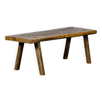 Table de Boucher/Table de Ferme Vintage en Chêne, 1930