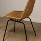 Vintage "Italia 100" model chair by Rotanhuis in woven wicker, 1950s