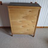 Beautiful high Bibus 3 levels - oak stain - SHELF