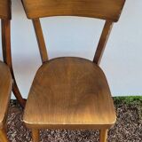 Série de 4 chaises de bistrot restaurant vintage- 1950s