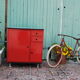 Buffet années 50 rouge