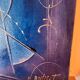 Original Abstract Table - "Admiral" by Christian Guillot 61x50cm