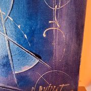 Original Abstract Table - "Admiral" by Christian Guillot 61x50cm