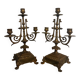 Paire de candélabres, chandeliers XIXe