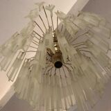 Venini Triedi Crystal Chandelier 1970