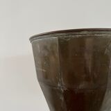 English mid-century brass floor lamp uplighter