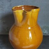 XXL pitcher vintage Provencal pottery from Salernes