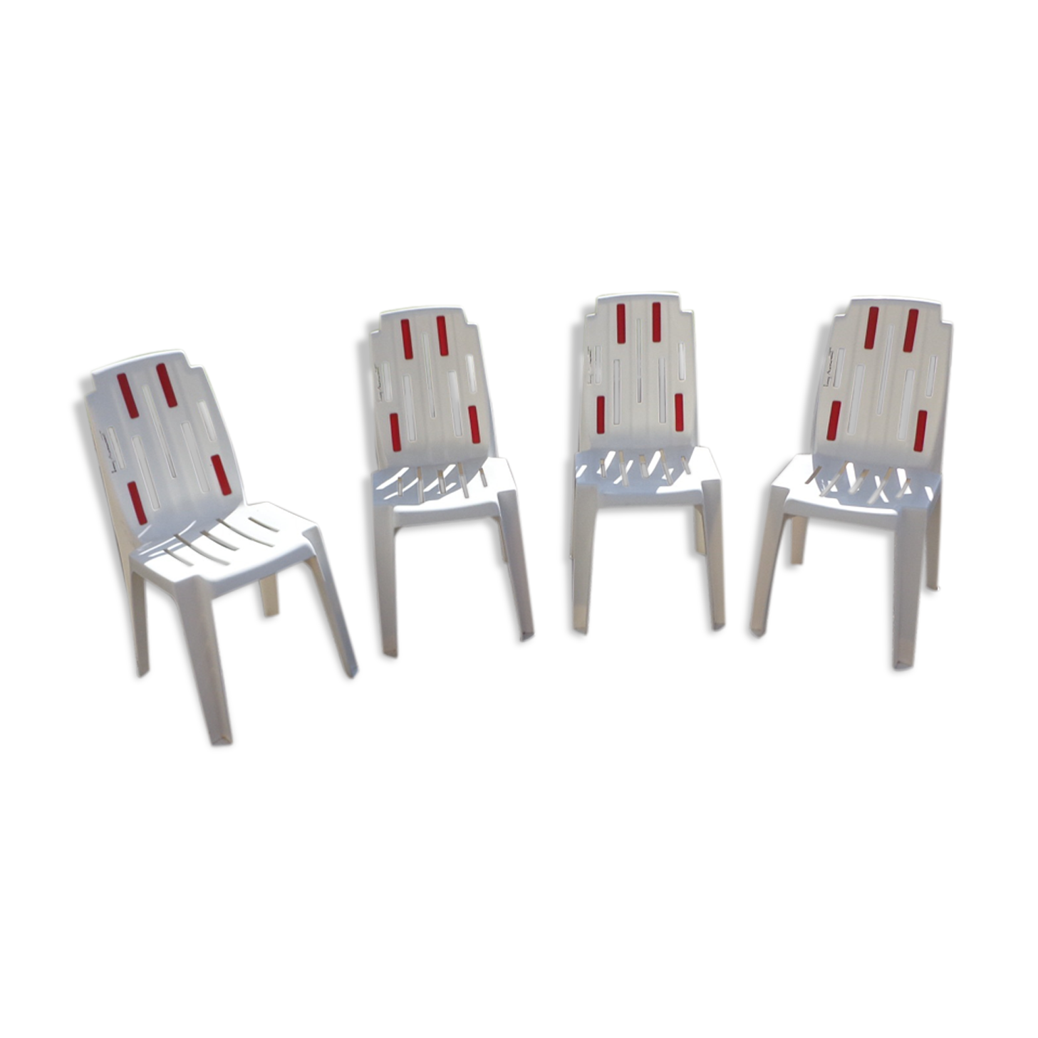 Set of chairs model "samba" Design Pierre Paulin for Henri Massonet, published by Stamp