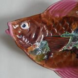 Colorful ceramic fish handcrafted pottery handmade retro kitch hand painted