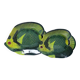 Pair of vintage German tropical fish lacquered catchalls.