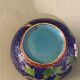Old ashtray in cloisonné enamel japanese floral decoration