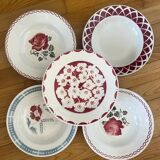 Mismatched soup plates