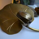 Pair of wall lights brass 70s