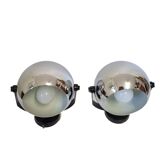 Altalite, adjustable chrome chrome spotlights couple, 70s