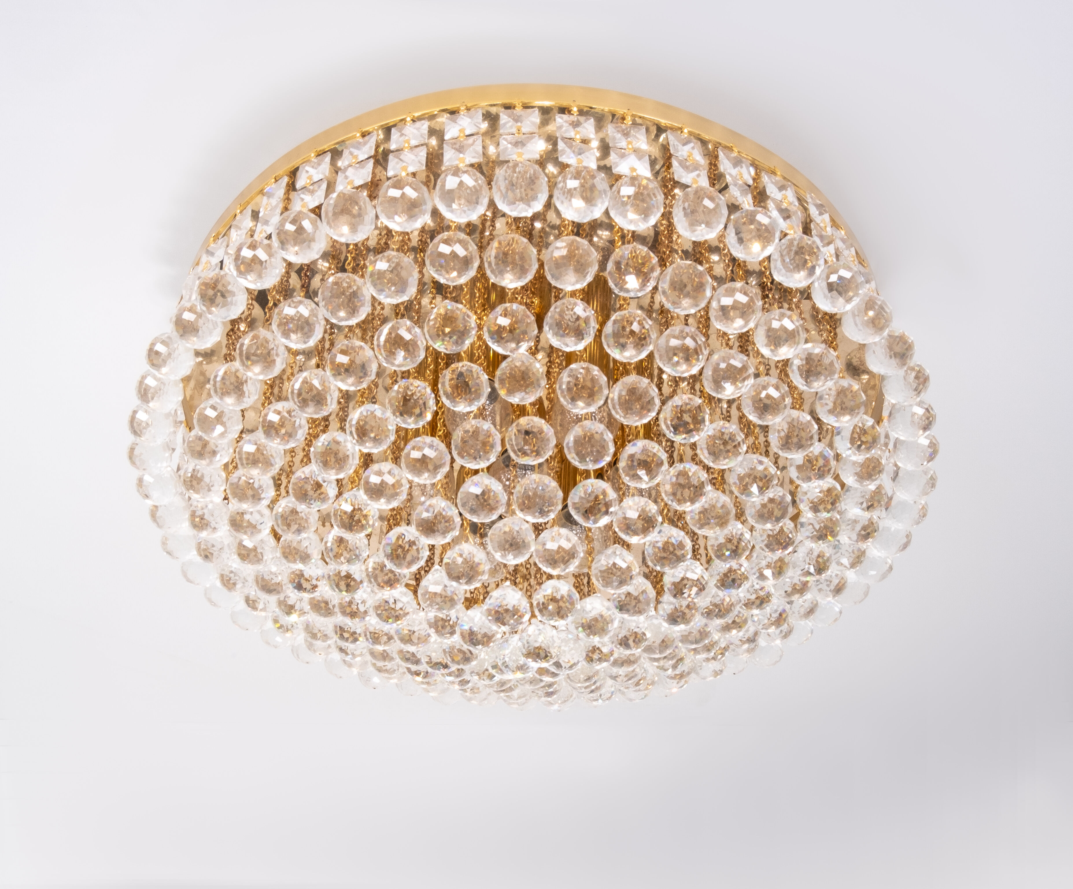 Swarovski chrystal ball chandelier, 1970s