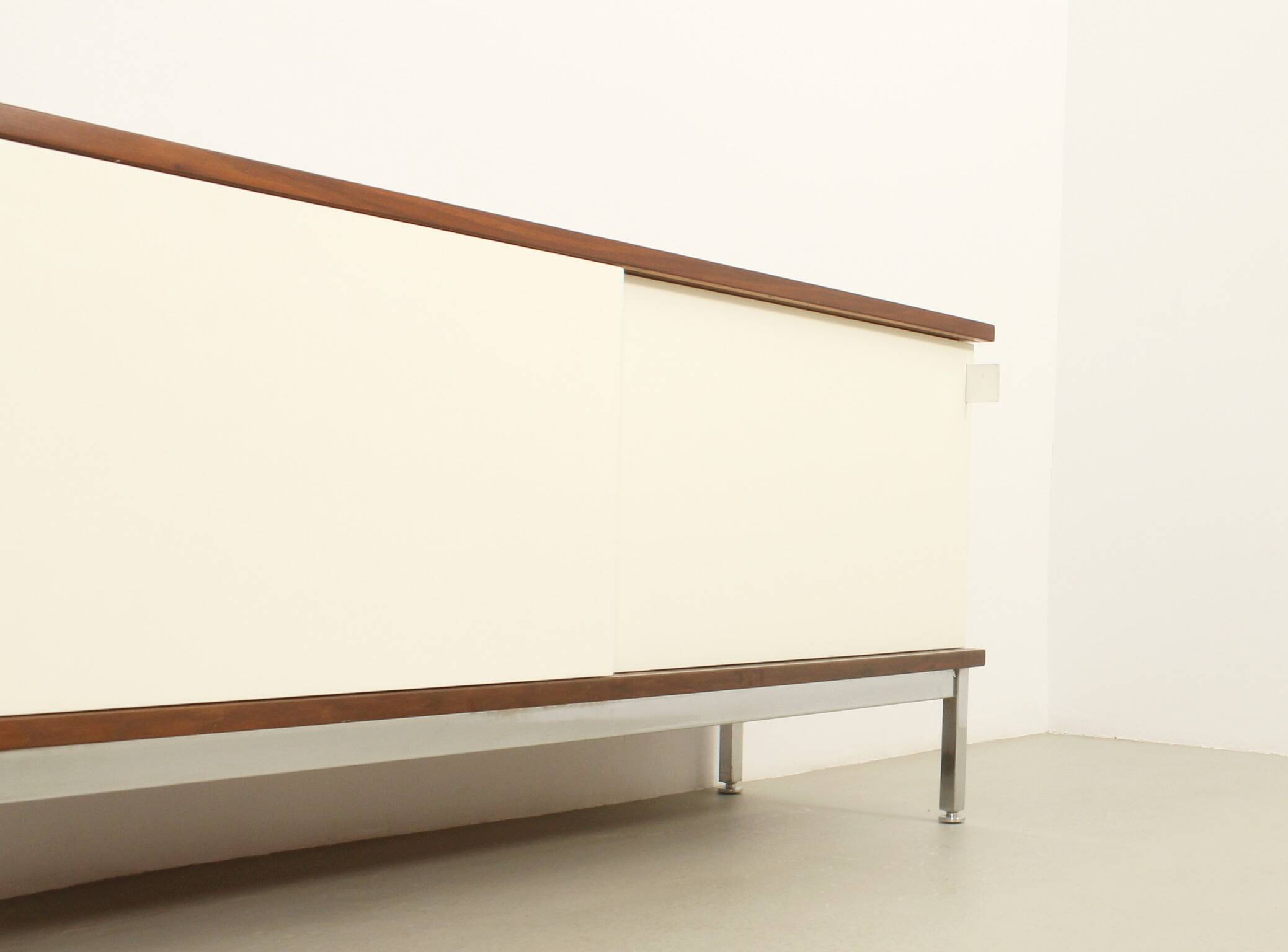 Enfilade Airborne with lacquered sliding doors, France, 1960s