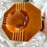 Large vintage modernist ceramic ashtray