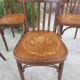 6 bistro chairs, pattern on the seat