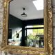 Antique mirror 89/60.5cm 19th century Regency style gilded with gold leaf, mercury glass.