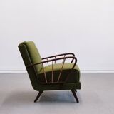 Vintage Lounger Chair in Grass Green, 1950s