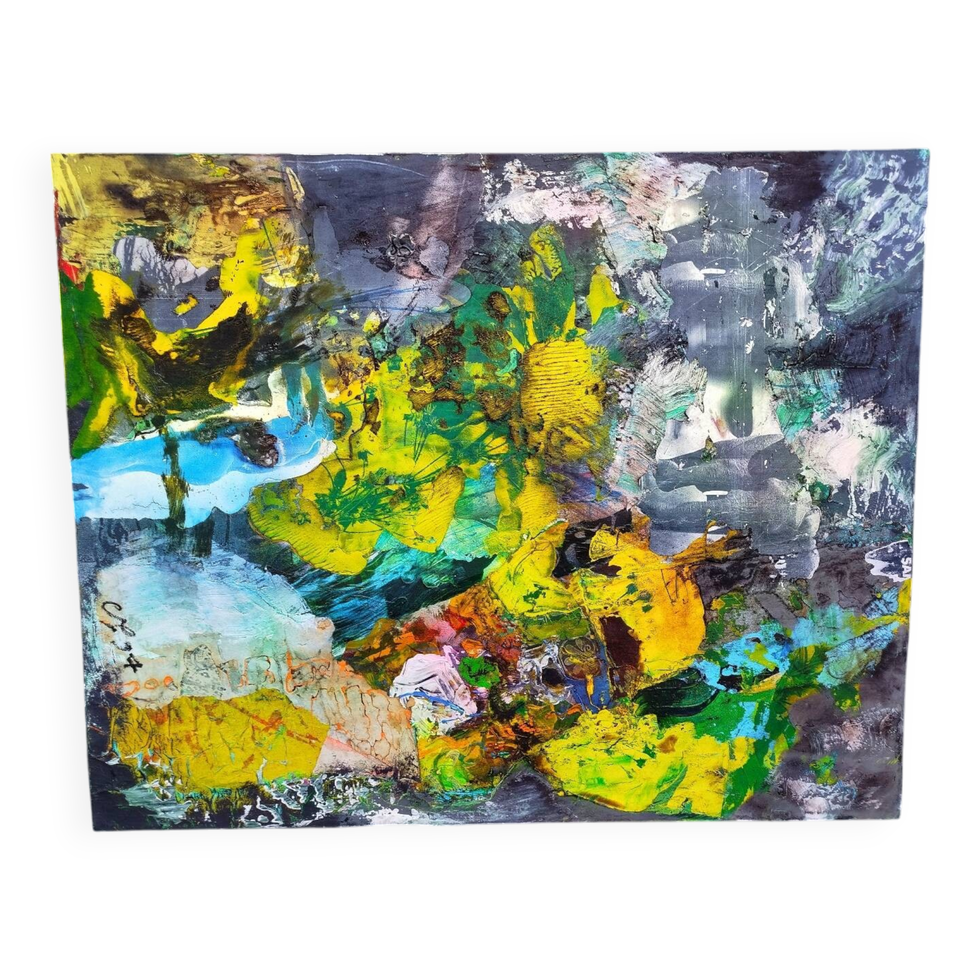 Philippe Charpentier (20th century) Mixed media on canvas, 1997