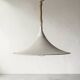 Vintage suspension in perforated white lacquered metal – postmodern design