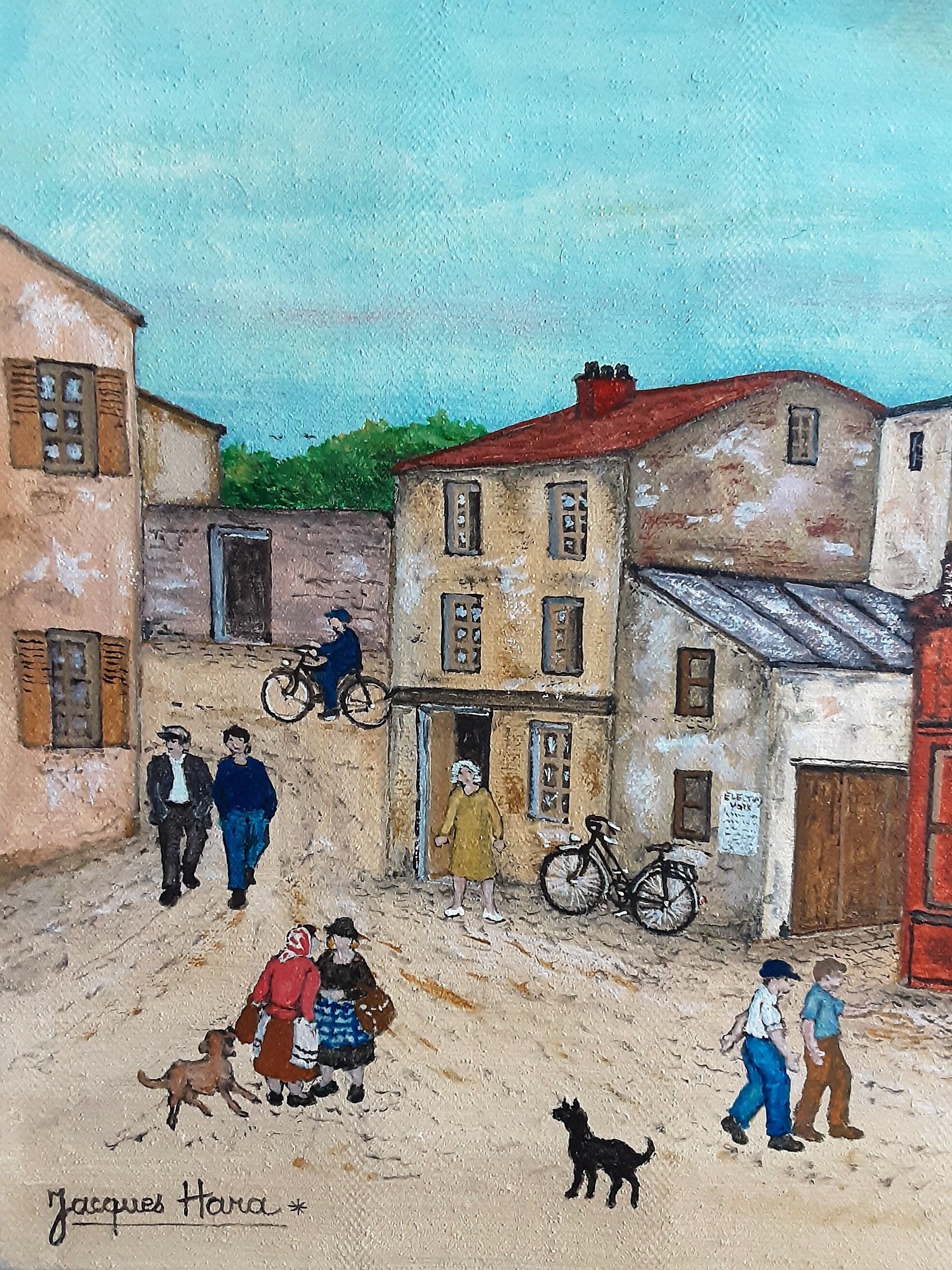 An old village of Jacques Hara XXth