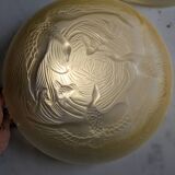 Art Deco pendant light duo