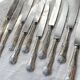 10 Vintage Rocaille Style Metal Knives