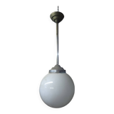 Pendant lamp with opaline ball