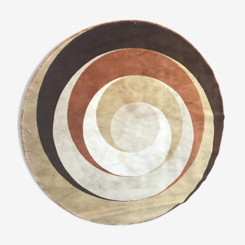 Carpet wool circular 1970 - 200x200 cm