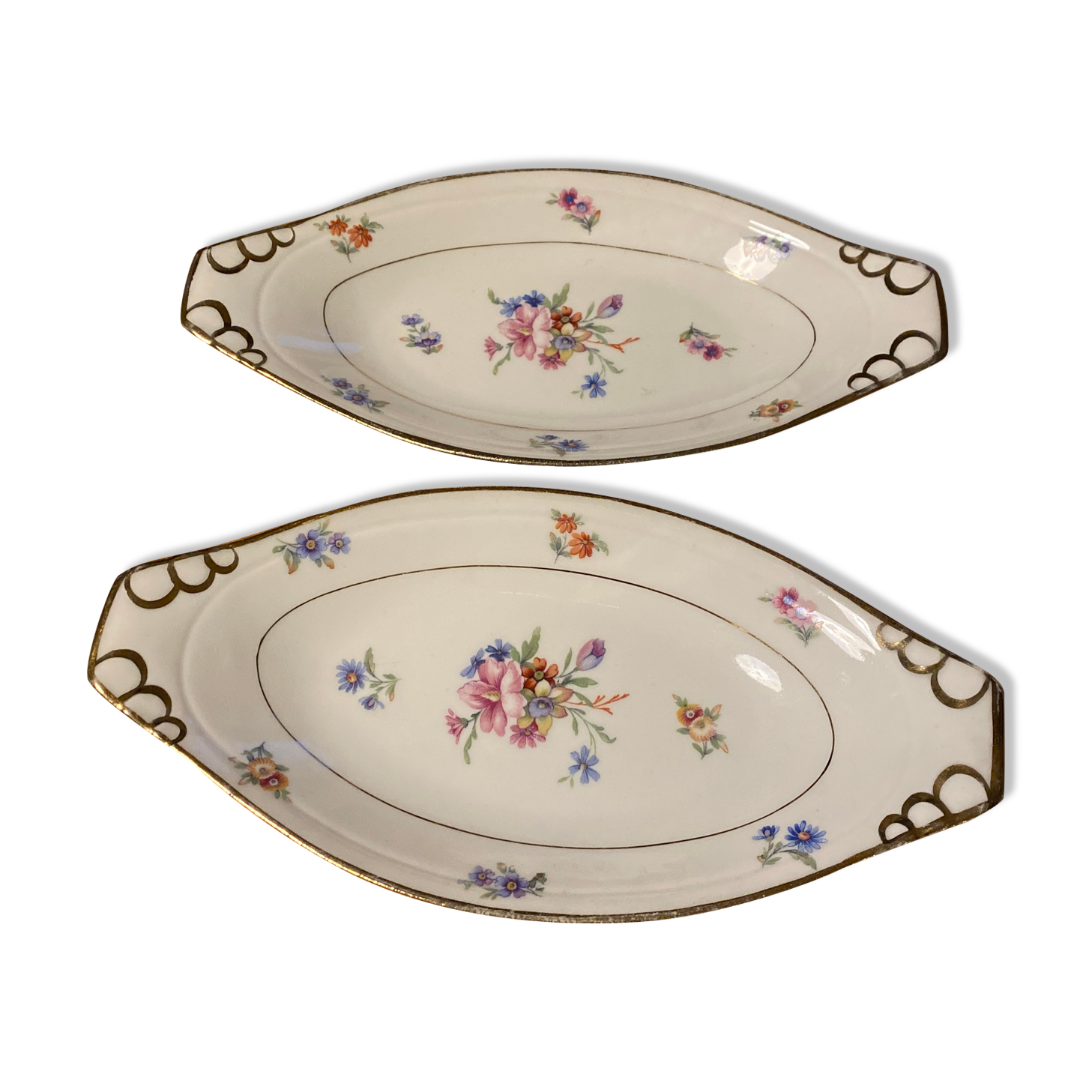 Set of two old ramekins