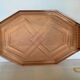 Plat plateau en verre rose style Rosaline C
