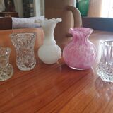 Set of 5 old vases