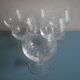 6 vintage French crystal glasses Fleury Arques cognac glasses
