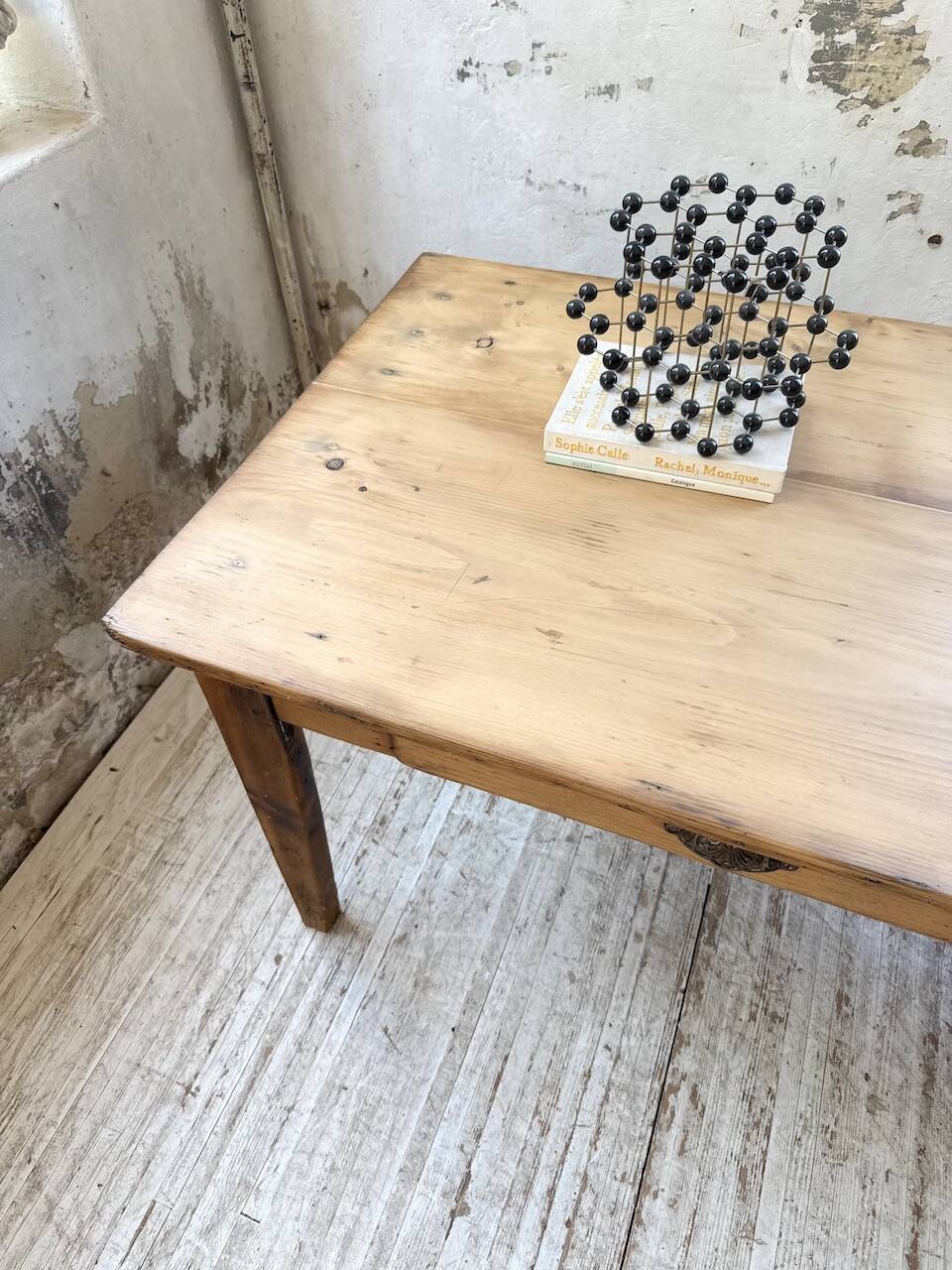 1950s pine farmhouse table 220cm