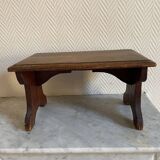 Wooden footrest stool