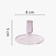 Pink Flat Candle Holder