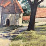 Huile sur panneau vintage