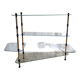 Tripod shelf in glass and gilded metal – mid. XXth