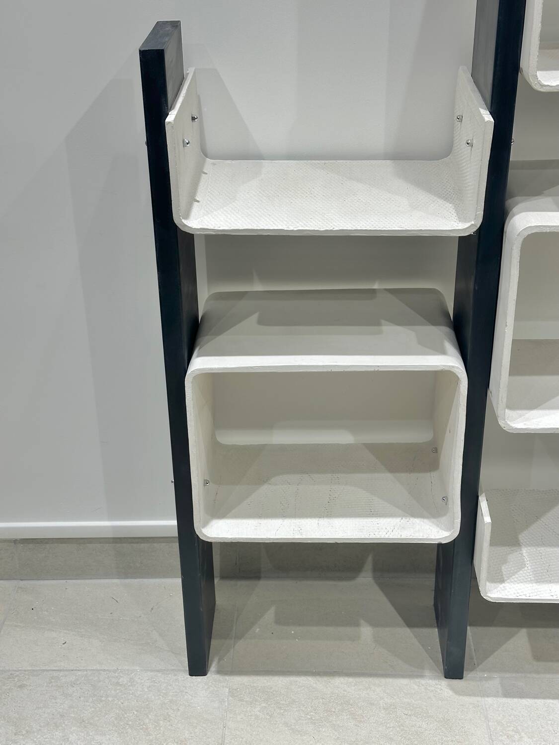 Large fiber and wood  shelf