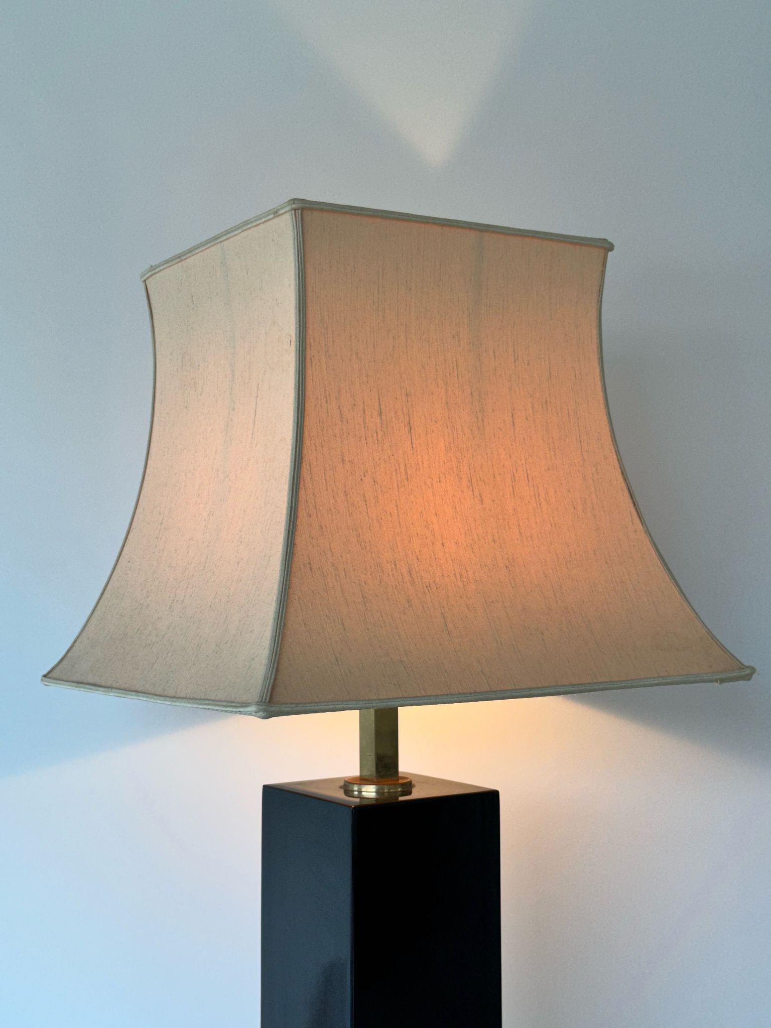 Large designer lamp to table of the 70s