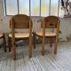 4 chaises en pin Daumiller