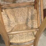 Old straw chair