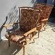 Paire fauteuils éventail esprit scandinave Baumann